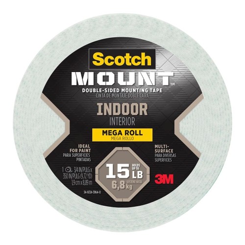 Scotch Indoor Mounting Tape 110H-LNG 19mm x 8.8m Scotch Indoor Mounting Tape 110H-LNG 19mm x 8.8m
